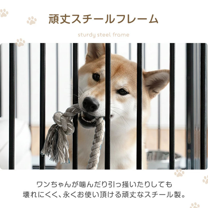 高さ100cm］超ハイタイプ ペットサークル 大型犬対応 出入りラクラク