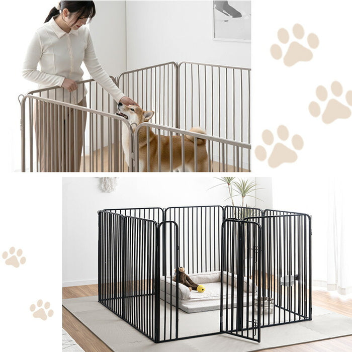 高さ100cm］超ハイタイプ ペットサークル 大型犬対応 出入りラクラク