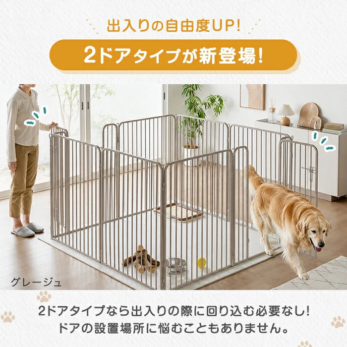 ペットサークル 犬 ペットフェンス 高さ 100cm グレージュ 高さ100cm ペットサークル 犬 ペットフェンス 高さ 100cm グレージュ 高さ100cm