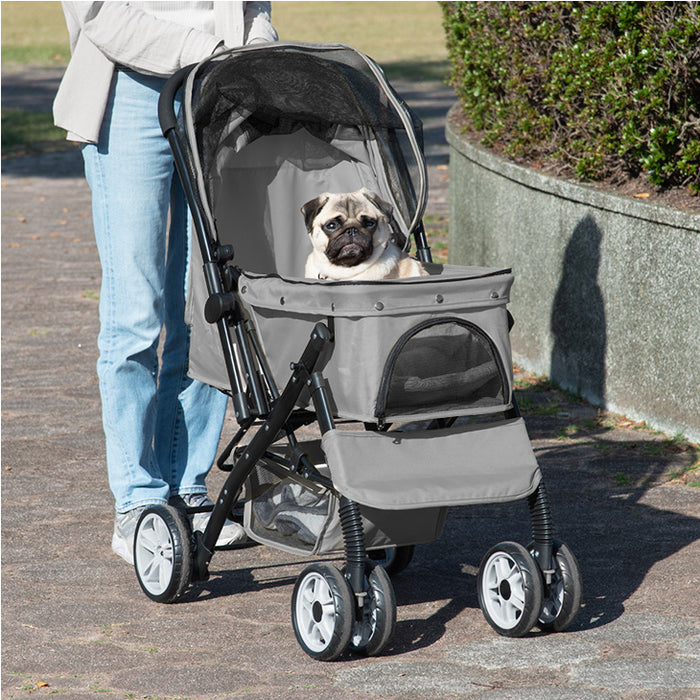 折り畳み わんタッチ ペットカート 対面両用 耐荷重 25kg 座面 洗える 対面式 小型犬 中型犬 ドッグカート〔84100000〕