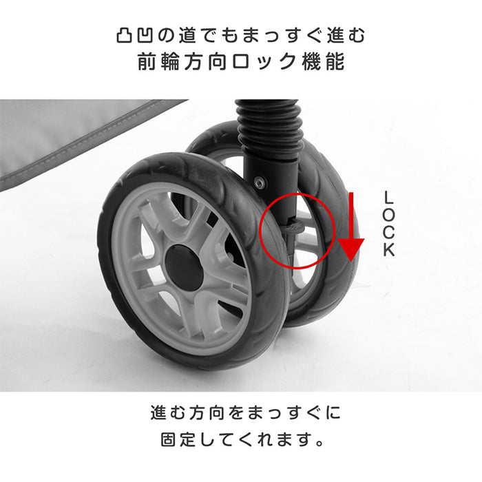 折り畳み わんタッチ ペットカート 対面両用 耐荷重 25kg 座面 洗える 対面式 小型犬 中型犬 ドッグカート〔84100000〕