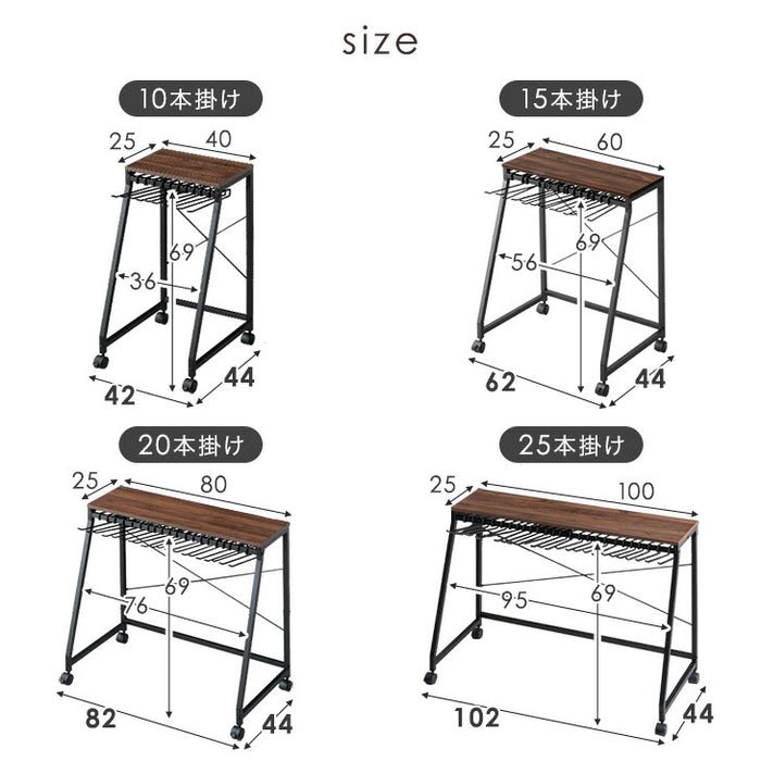 ロータイプ］［幅40cm・10本掛け］スラックスハンガー コンパクト設計