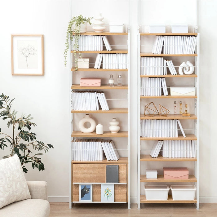 スタンダードタイプ】突っ張り式 本棚ラック 幅60 大容量 壁面収納 スタンダードタイプ】突っ張り式 本棚ラック 幅60 大容量 壁面収納