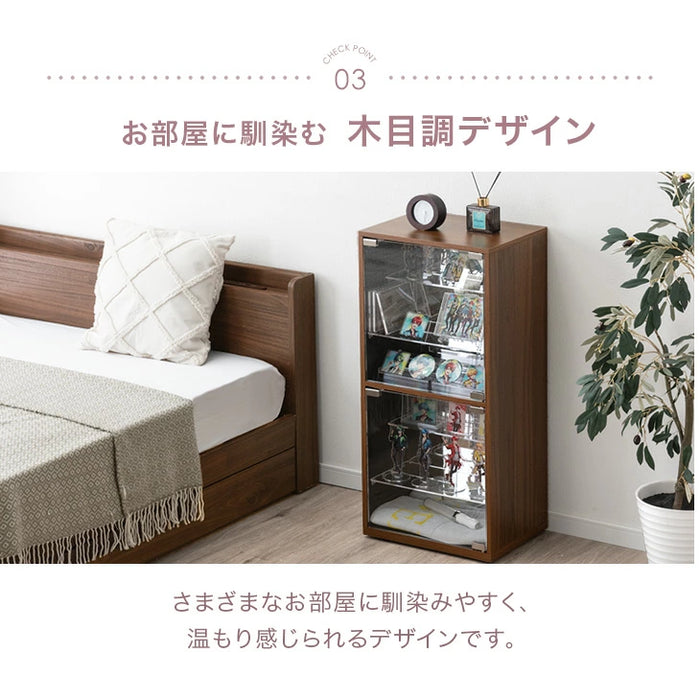 【新発売記念プライス】推せる/隠せるオタばれ防止ラック 幅 40cm アクリル コレクションラック コレクションボード フィギュア棚 Fケース〔84300038〕