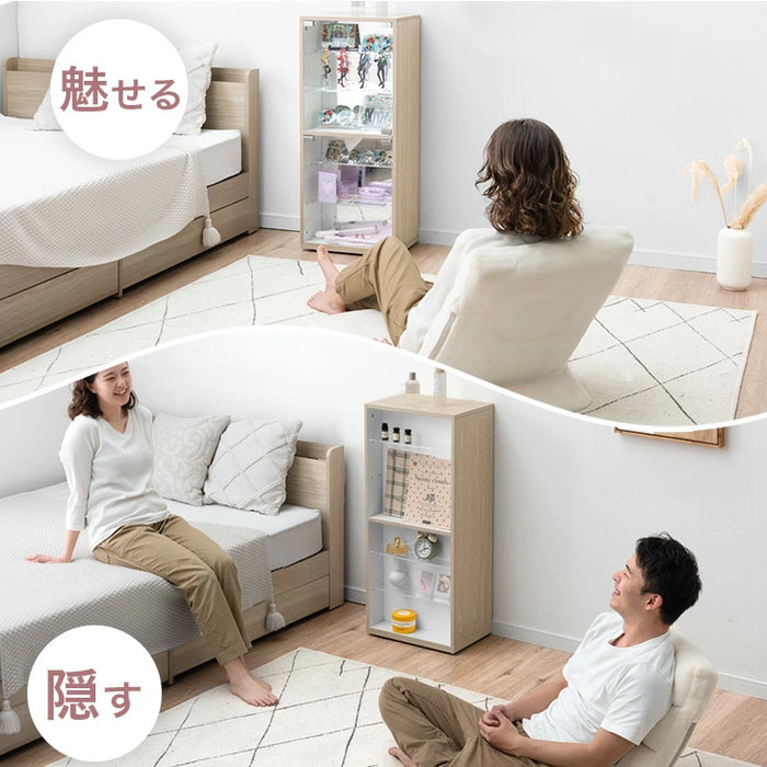 【新発売記念プライス】推せる/隠せるオタばれ防止ラック 幅 40cm アクリル コレクションラック コレクションボード フィギュア棚 Fケース〔84300038〕