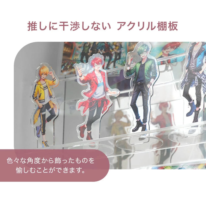 【新発売記念プライス】推せる/隠せるオタばれ防止ラック 幅 40cm アクリル コレクションラック コレクションボード フィギュア棚 Fケース〔84300038〕