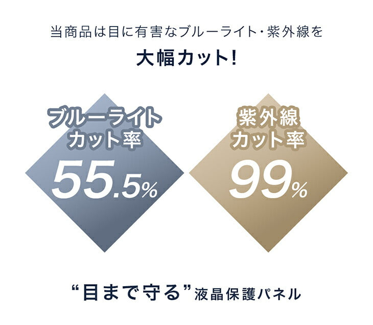 テレビ保護パネル カット率55.5％ 3mm厚 55インチ ブルーライト