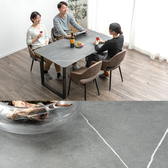 幅140cm] 【搬入設置込み】4人掛け セラミック ダイニングテーブル