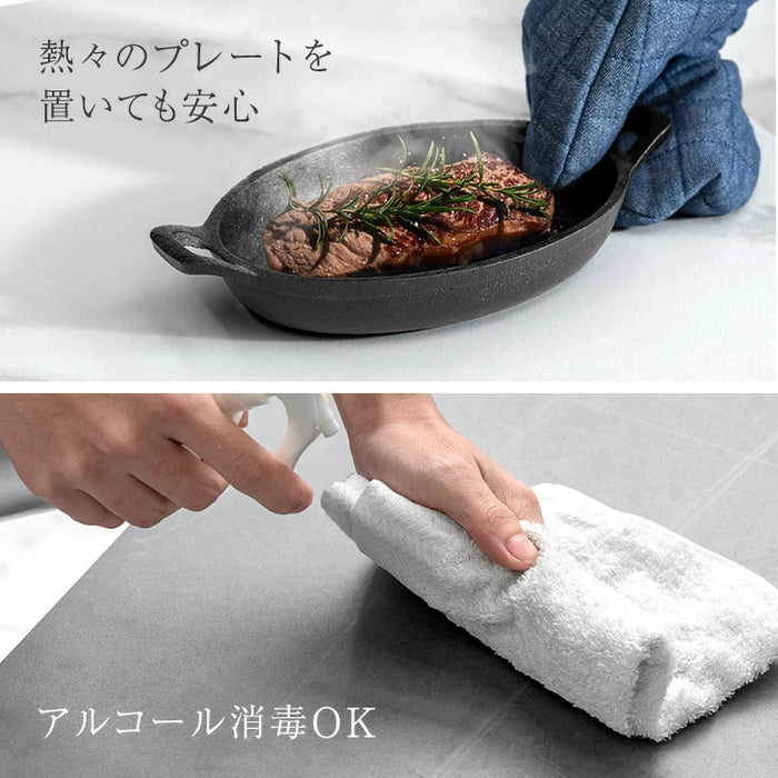 ［幅140cm］ダイニングテーブルセット 5点セット 4人掛け セラミック天板 長方形 大理石調 ストーン調 黒脚 ダイニングチェアセット［幅140cm・玄関渡し・5点セット］【超大型商品】〔84410005〕