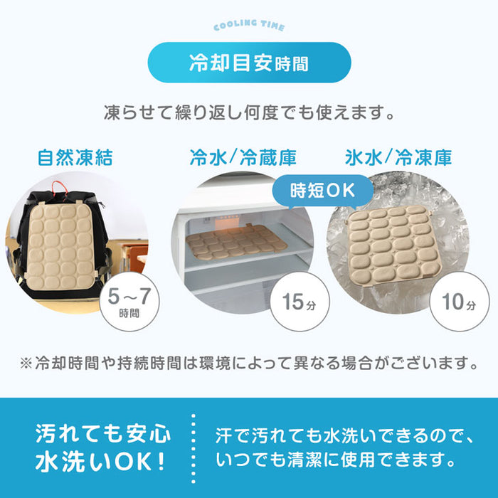 【大決算プライス】≪Qさま!!で紹介≫［Mサイズ］現役ママが考えた リュック用 冷感パッド 自然凍結 ひんやり 熱中症対策 アイスクール〔85000008〕