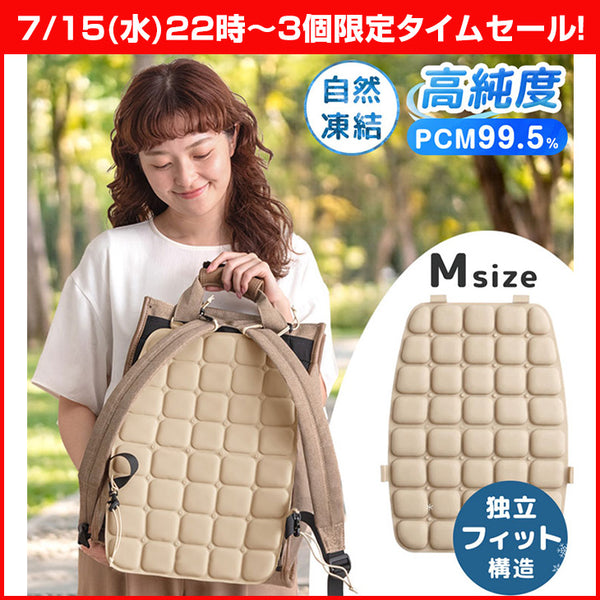 【7/15(水)22時～3個限定タイムセール!!】［Lサイズ］現役ママが考えた リュック用 冷感パッド 自然凍結 ひんやり 熱中症対策 アイスクール