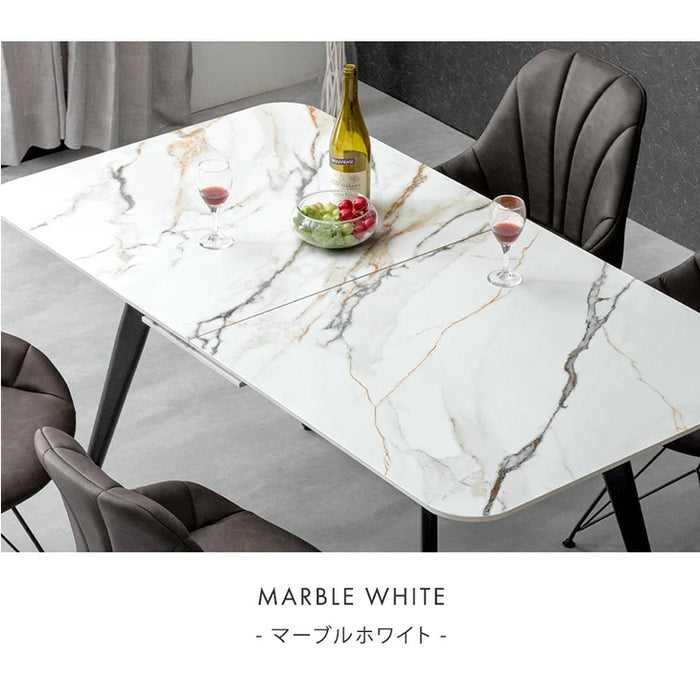 伸長式テーブル 120/80】伸長式ダイニングテーブル 単品 折りたたみ 折り畳み