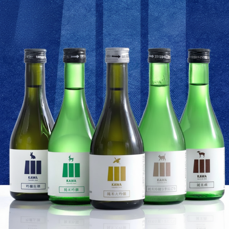 クール便］日本酒 飲み比べセット 300ml 5本セット KAWA 純米大吟醸