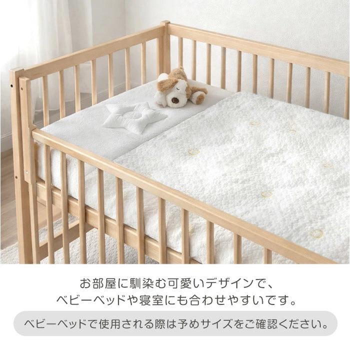 【新発売記念プライス】［5点セット］洗濯機でぜんぶ洗える ベビー布団 綿100% 70×120cm お昼寝布団〔88000025〕