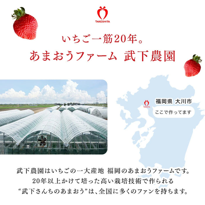 ［6個セット］武下さんちの“完熟” あまおうミルクジェラート 究極いちご含有率50％ ギフト いちご 福岡県 アイスクリーム シャーベット カップアイス ギフトセット 無着色〔8960001500〕