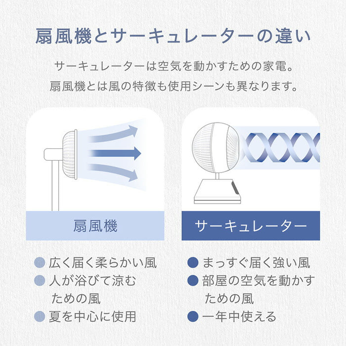 360° 首振り サーキュレーター ウッドブラック DCモーター リモコン タイマー付き サーキュレーターファン 扇風機〔9000000002〕
