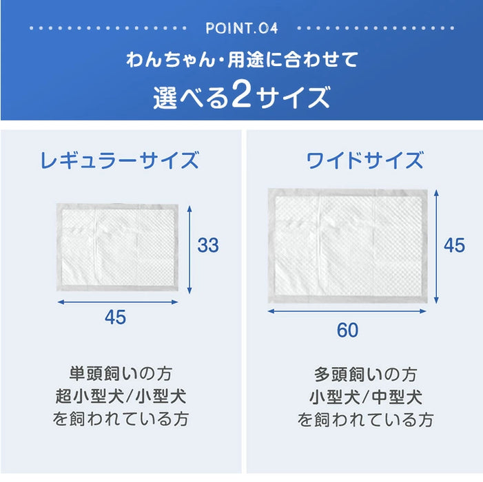 《当店だけの表面抗菌》選べる2タイプ ペットシーツ レギュラー 消臭 6層構造 トイレシーツ 使い捨て 〔90600001〕