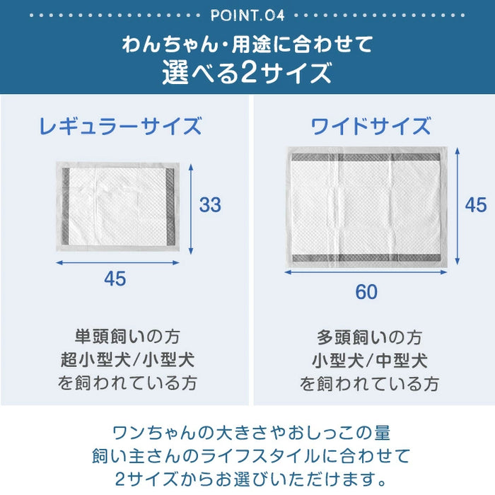 《当店だけの表面抗菌》 炭消臭 ペットシーツ 厚型 レギュラー 400枚 / ワイド 200枚 ペットシート トイレシート〔90600002〕