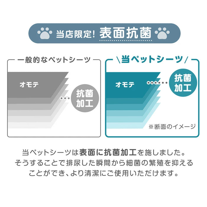 《当店だけの表面抗菌》 炭消臭 ペットシーツ 厚型 レギュラー 400枚 / ワイド 200枚 ペットシート トイレシート〔90600002〕