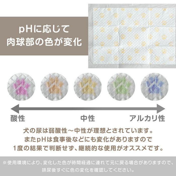 お家で健康チェック！ pH測定 ペットシーツ 薄型 レギュラー 120枚 / ワイド 60枚 〔90600003〕