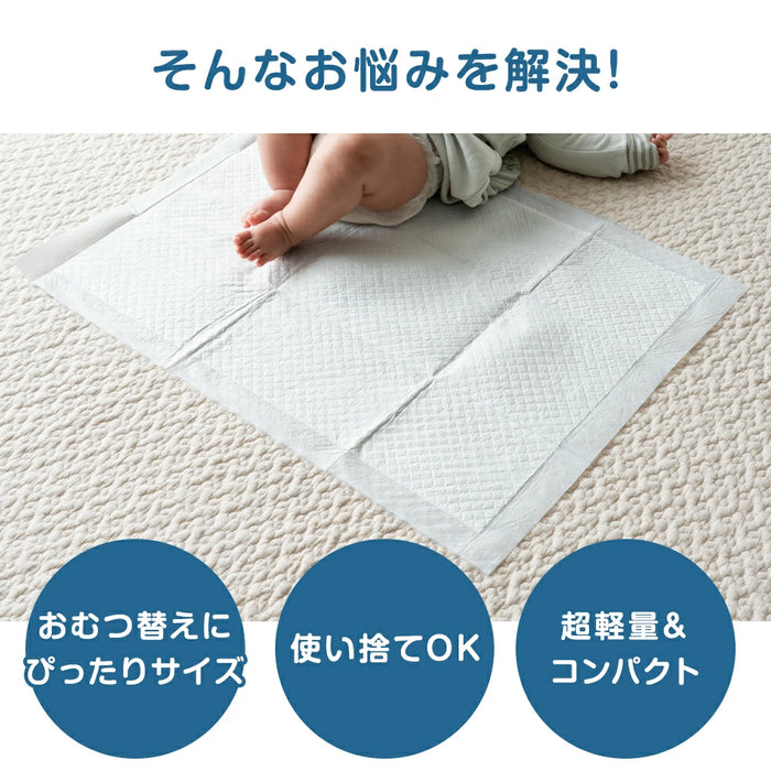 防水 おむつシート 使い捨て 大判 抗菌 薄型 おむつ替えシート ベビー用品 〔90600007〕