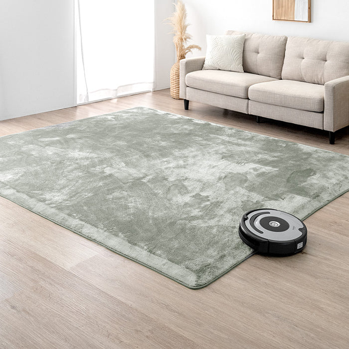 ［185 ×185］お掃除ロボ対応 ラグ 高反発 極厚30mm 防音 滑り止め付き フランネル カーペット〔90900001〕