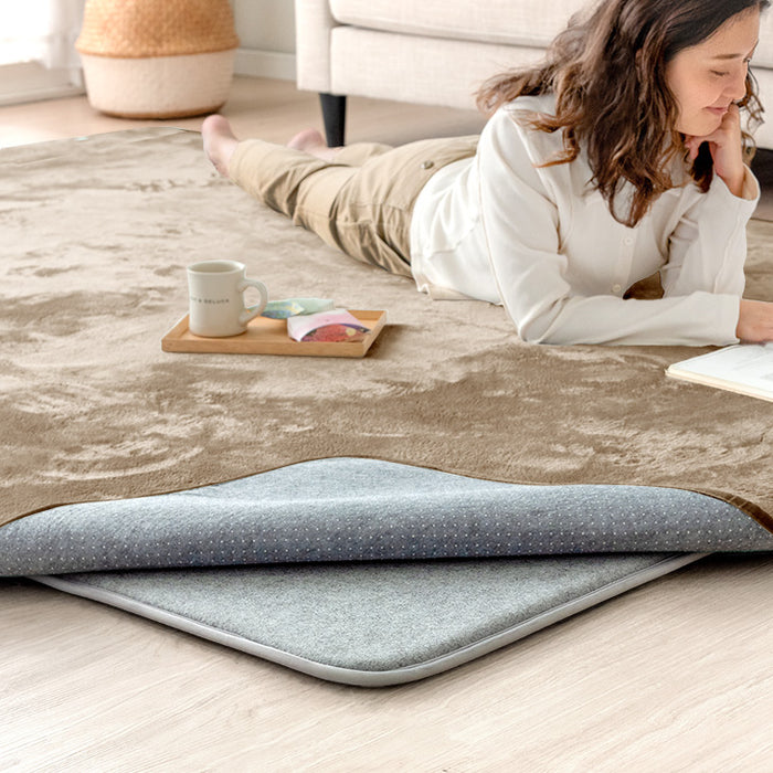 ［115×170］下敷きマット 厚み10mm 洗える 防音 防ダニ 下敷きラグ 滑り止め 防音マット〔90900005〕