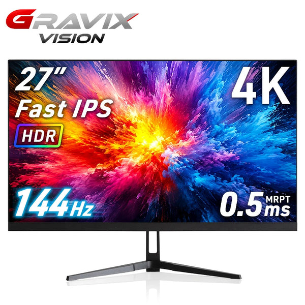 4K高画質 27インチ 144Hz ゲーミングモニター Fast IPS 4K 3840×2160 0.5ms HDR対応〔91200002〕