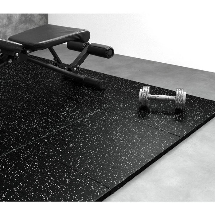 【新発売記念プライス】フロアマット 厚み25mm 4枚 ゴムマット 防水 防音 頑丈 トレーニングマット ジム〔91700001〕