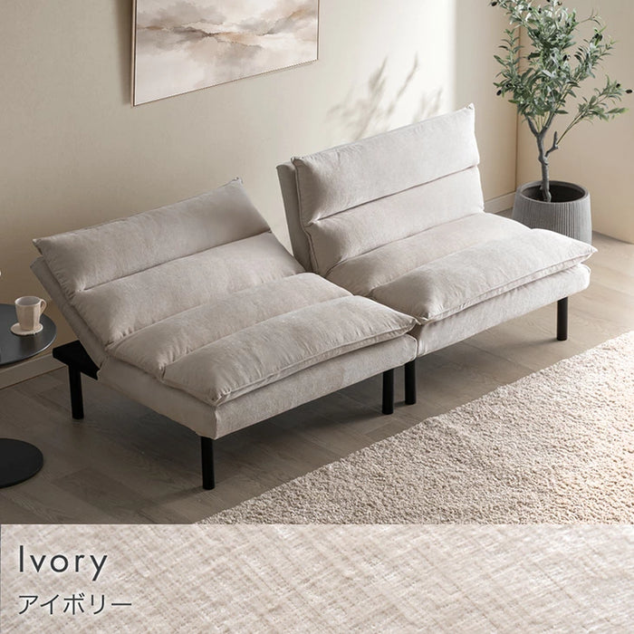 【新発売記念プライス】4WAY ソファベッド 洗えるカバーリング 分割OK リクライニング 3人掛け 2人掛け ソファ〔91800003〕