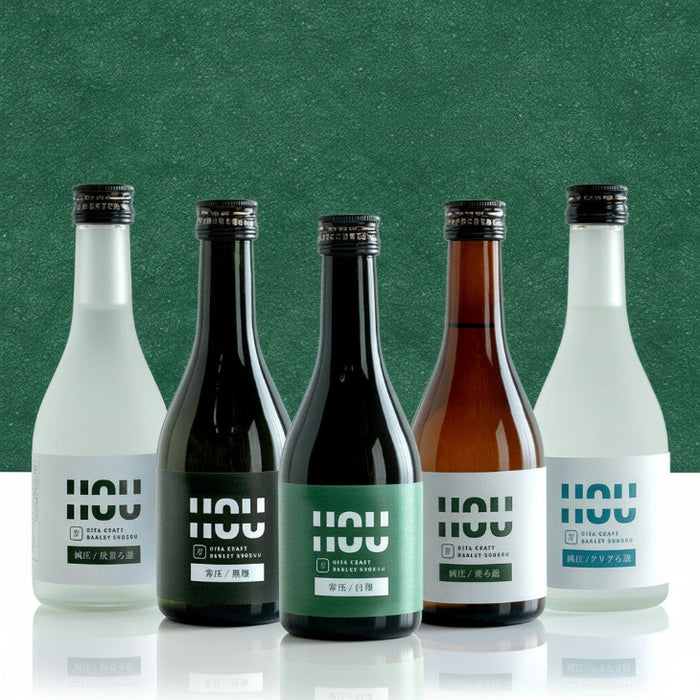 “違い”が分かる 大分 麦焼酎 飲み比べセット HOU-ICHI 300ml 5本セット クラフト焼酎 地酒 お祝い プレゼント〔9230000101〕