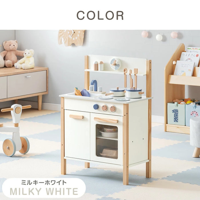 【新発売記念プライス】ままごとキッチン 小物9点セット 木製 収納 おままごと ギフトボックス〔93500001〕