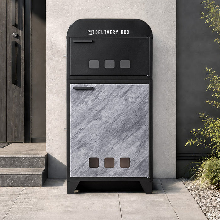 宅配ボックス 大容量 130L 2ドア プッシュ式 鍵付き LIVBOX ーリブボックスー〔93800011〕