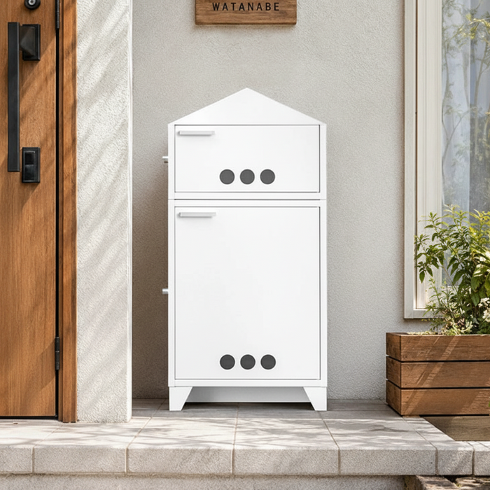 【新発売記念プライス】宅配ボックス ハウスデザイン 大容量 130L 鍵付き 防水 置き配 LIVBOX ーリブボックスー〔93800012〕