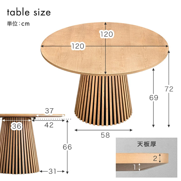 ［幅120-180cm］円形 伸長式 ダイニングテーブルセット 5点セット 4人掛け 木製 格子脚 北欧 おしゃれ ダイニングチェアセット【テーブル搬入設置込み】【超大型商品】〔99900197〕