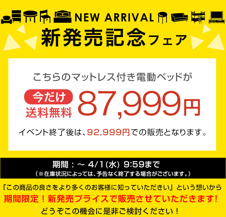 【新発売記念プライス】電動ベッド ポケットコイルマットレス付 左右変換OK 手すり 引き出し付き 高さ調整 木製【搬入設置込み】【超大型商品】〔99900223〕