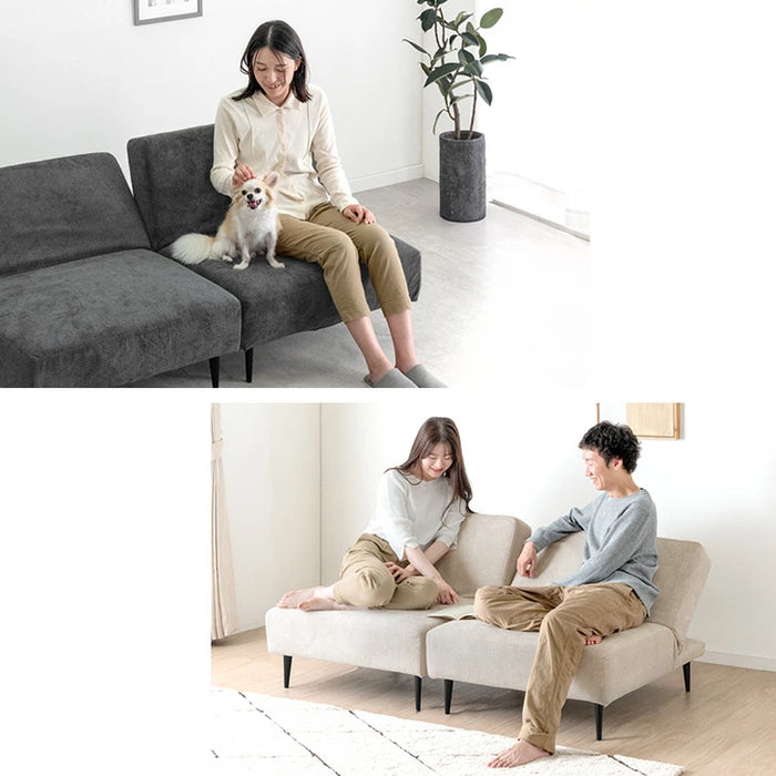 【11月の目玉プライス】高耐久生地 ソファ 洗える カバーリング ペットがいる家庭でも安心 ローソファ リクライニング 北欧〔99900561〕