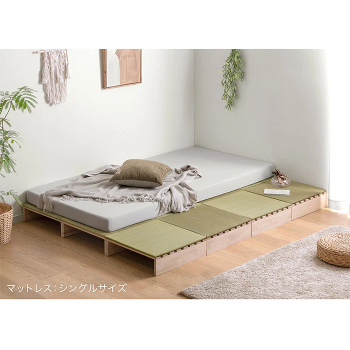 ［8枚］天然い草 畳 パレットベッド お掃除ロボ対応 抗菌 調湿 すのこベッド〔99902101〕