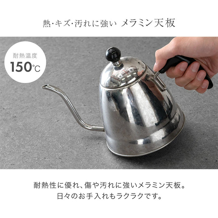 ［2点セット］高耐久メラミン天板 ダイニングこたつ テーブル 掛布団  4人掛け 手元コントローラー 600w ハロゲンヒーター【玄関渡し】〔21310153〕