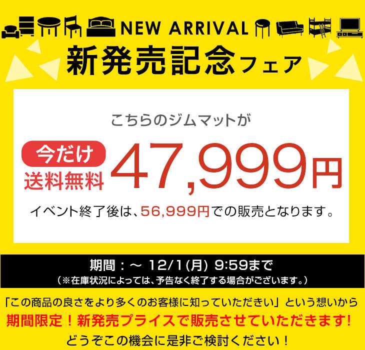 【新発売記念プライス】フロアマット 厚み40mm 20枚 ゴムマット 防水 防音 頑丈 トレーニングマット ジム〔99901116〕
