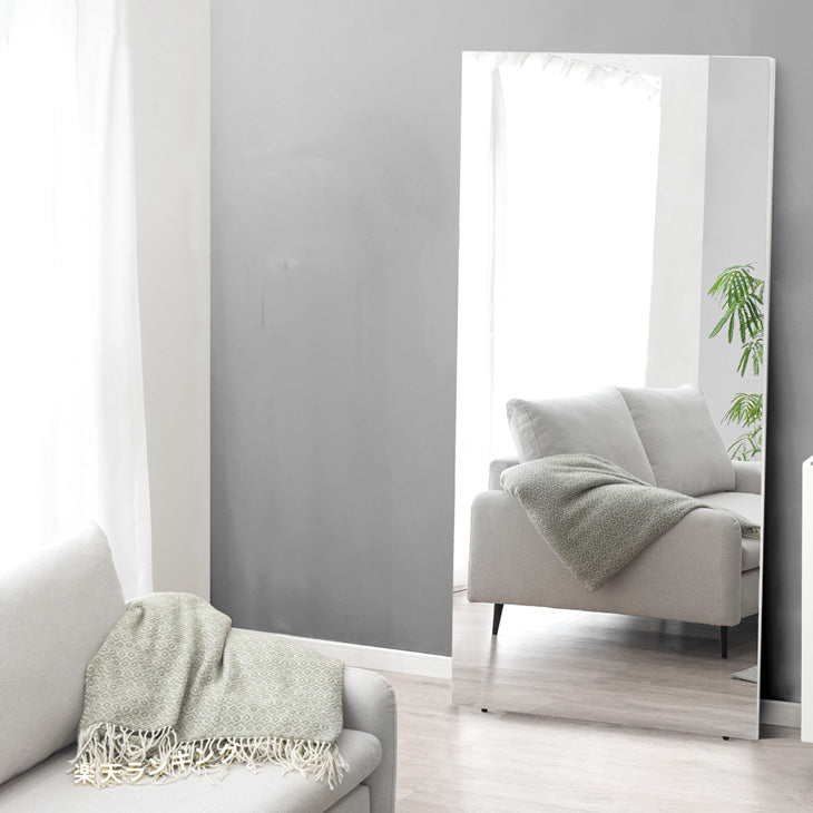 幅80cm］割れない全身鏡 高さ180cm フレームレス 超軽量 壁掛け