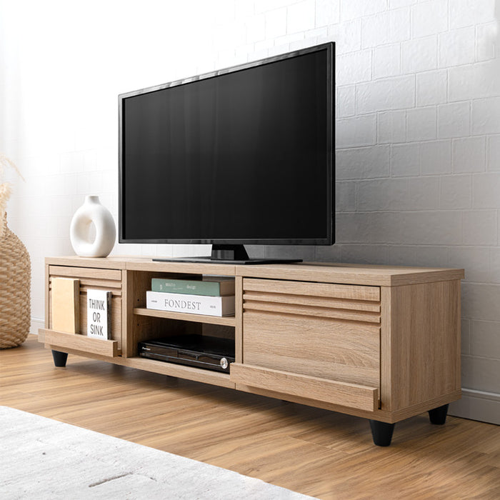 ［幅120cm］テレビ台 大容量 収納 木目調 ローボード 引き出し 木製 北欧〔49600421〕