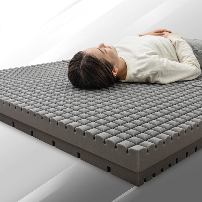 【新発売記念プライス】［セミダブル］Goo3D《グッスリード》マットレス 三つ折り 10cm スーパーハード450N 洗える カバー〔43300176〕