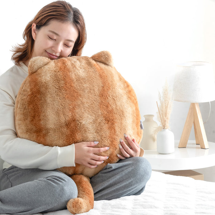 ≪TVで紹介≫もはや、ねこ。 クッション 洗える 直径50cm 丸洗い 大きい 暖かい フロアクッション 枕 冬用 厚手 猫の手触り かわいい おしゃれ 北欧〔80100140〕