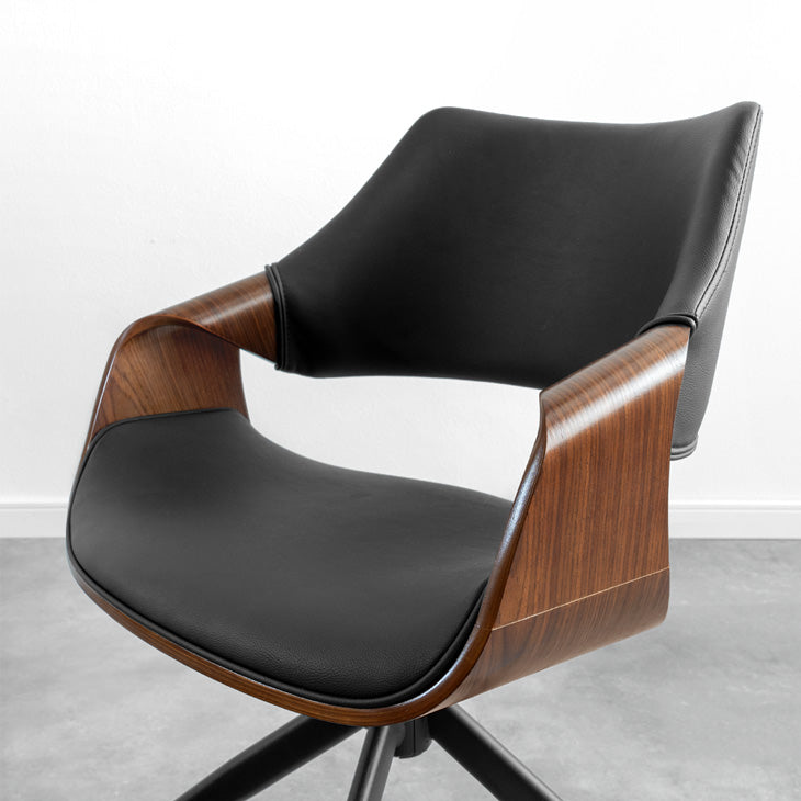 1脚］ 回転 ダイニングチェア 回転式 チェア 木製チェア 回転チェア