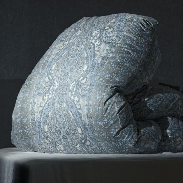 羽毛布団 シングル ポーランド産ホワイトマザーグース 大増量 25883ブルー 羽毛布団 シングル ポーランド産ホワイトマザーグース 大増量 25883