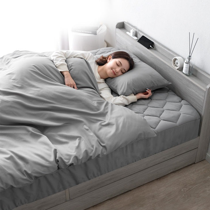 シングル］布団セット 6点 掛布団 ベッド用 枕 敷パッド ボックス