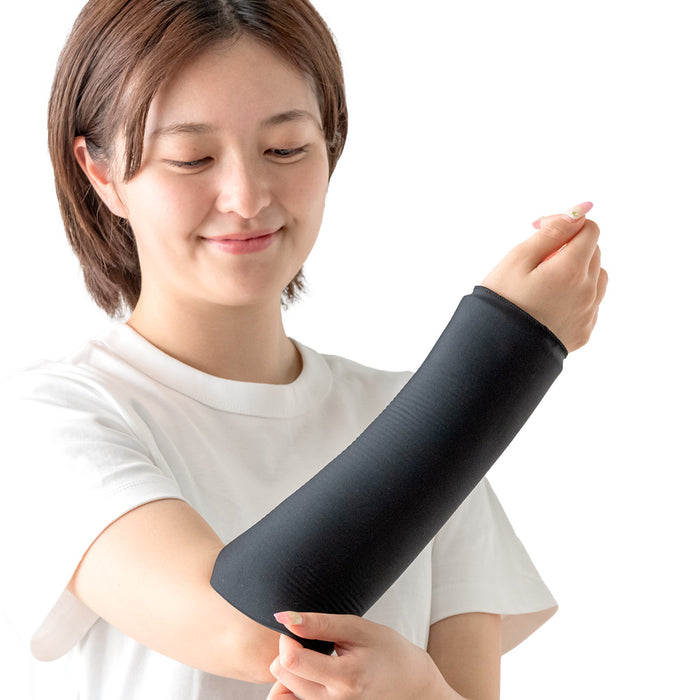1枚 冷感特化 クールアームカバー ユニセックス ひんやり 夏用 熱中症対策〔85000005〕
