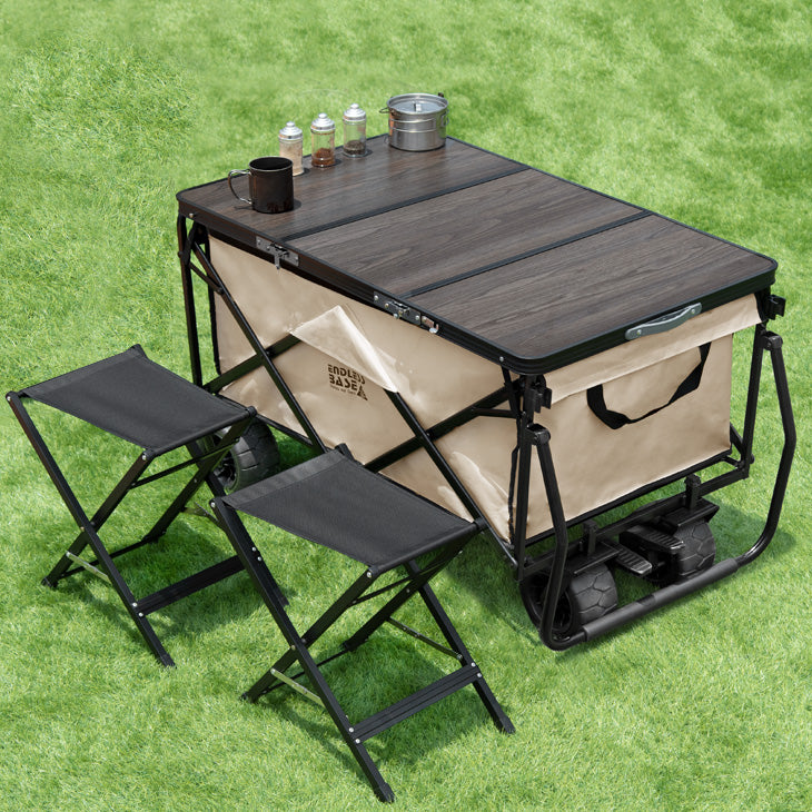 (B品・傷あり)組立式 七輪テーブル&チェア2脚セット　BBQ　七輪 main_4a6f5cfb-a04e-4edb-a917-