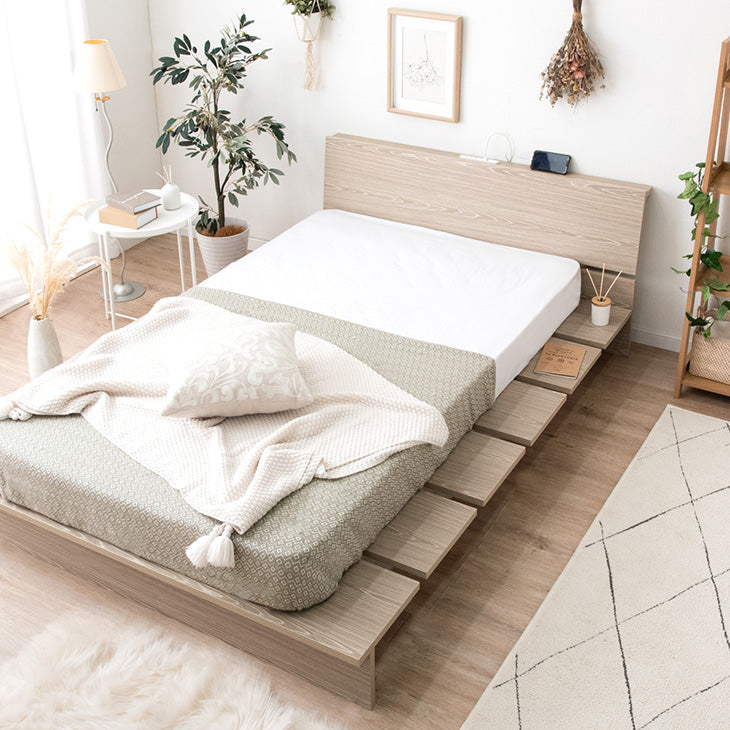 【No】【和室にも洋室にも】ローステージベッドフレーム MODERN DECO ベッド シングル ベッドフレーム ローベッド すのこ